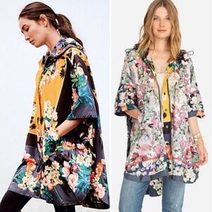 Johnny Was Reversible Floral Garden Poncho